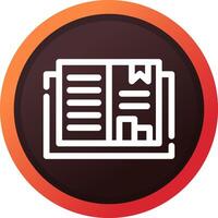 Open Book Creative Icon Design vector