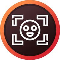 Face Detection Creative Icon Design vector