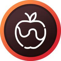 diseño de icono creativo de manzana vector