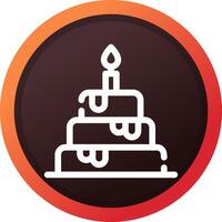 Wedding Cake Creative Icon Design vector