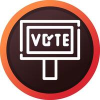 Vote Creative Icon Design vector