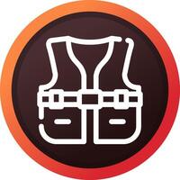 Life Jacket Creative Icon Design vector