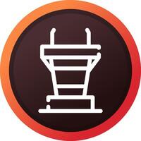 Podium Creative Icon Design vector