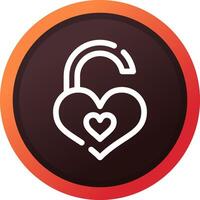 Padlock Creative Icon Design vector