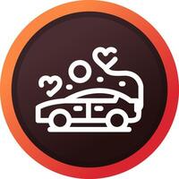 Wedding Car Creative Icon Design vector