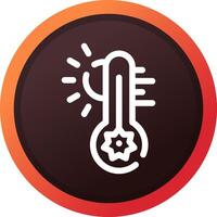 Hot Temperature Creative Icon Design vector