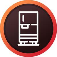 Fridge Creative Icon Design vector