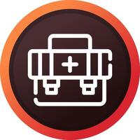 First Aid Kit Creative Icon Design vector