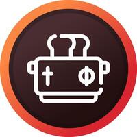 Toaster Creative Icon Design vector