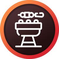 diseño de icono creativo de barbacoa vector