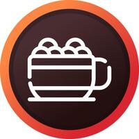 Hot Chocolate Creative Icon Design vector