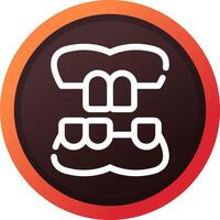Denture Creative Icon Design vector