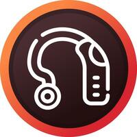 Hearing Aid Creative Icon Design vector