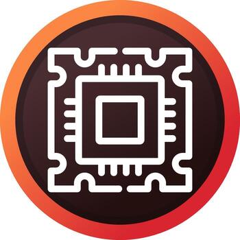 diseño de icono creativo del procesador vector