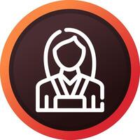 Office Worker Creative Icon Design vector