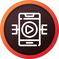 Live Streaming Creative Icon Design vector