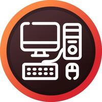 Computer Creative Icon Design vector
