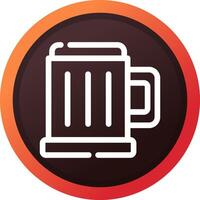 Pint Of Beer Creative Icon Design vector