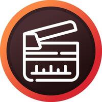 Clapperboard Creative Icon Design vector