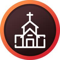 diseño de icono creativo de iglesia vector