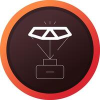 glyph Gradient Corner Design vector