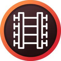 Train Tracks Creative Icon Design vector