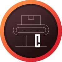 Conveyor Belt Creative Icon Design vector