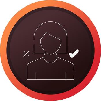 diseño de icono creativo de decisión vector