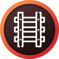 Train Tracks Creative Icon Design vector