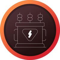 Power Transformer Creative Icon Design vector