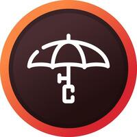 Umbrella Creative Icon Design vector