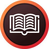 Open Book Creative Icon Design vector