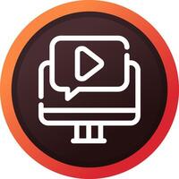 Video Tutorial Creative Icon Design vector