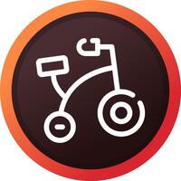 Bike Toy Creative Icon Design vector