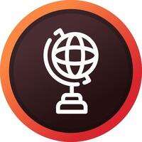 Globe Stand Creative Icon Design vector