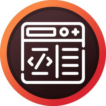 programación creativo icono diseño vector