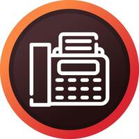 Fax Creative Icon Design vector