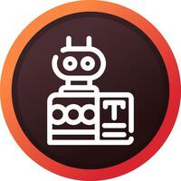 Bots Copywriting Creative Icon Design vector