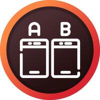 Ab Testing Creative Icon Design vector