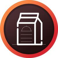 Prepackaged Food Creative Icon Design vector