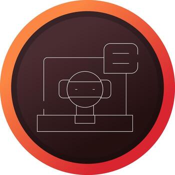 Chatbot Creative Icon Design vector