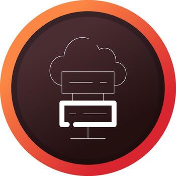 Cloud Computing Creative Icon Design vector