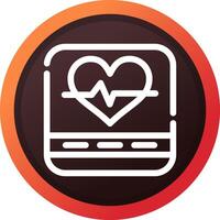 Heart Rate Creative Icon Design vector