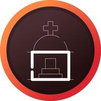 Mausoleum Creative Icon Design vector