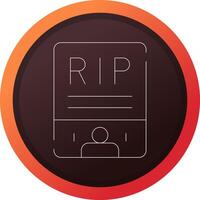 Obituary Creative Icon Design vector