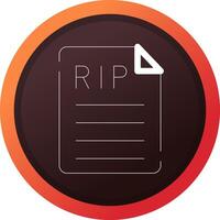 Death Certificate Creative Icon Design vector