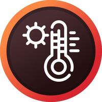 Hot Temperature Creative Icon Design vector