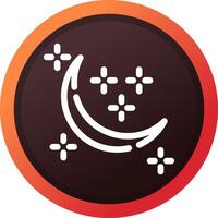 New Moon Creative Icon Design vector