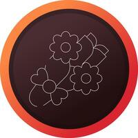 Flower Bouquet Creative Icon Design vector