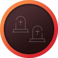 Cemetery Creative Icon Design vector